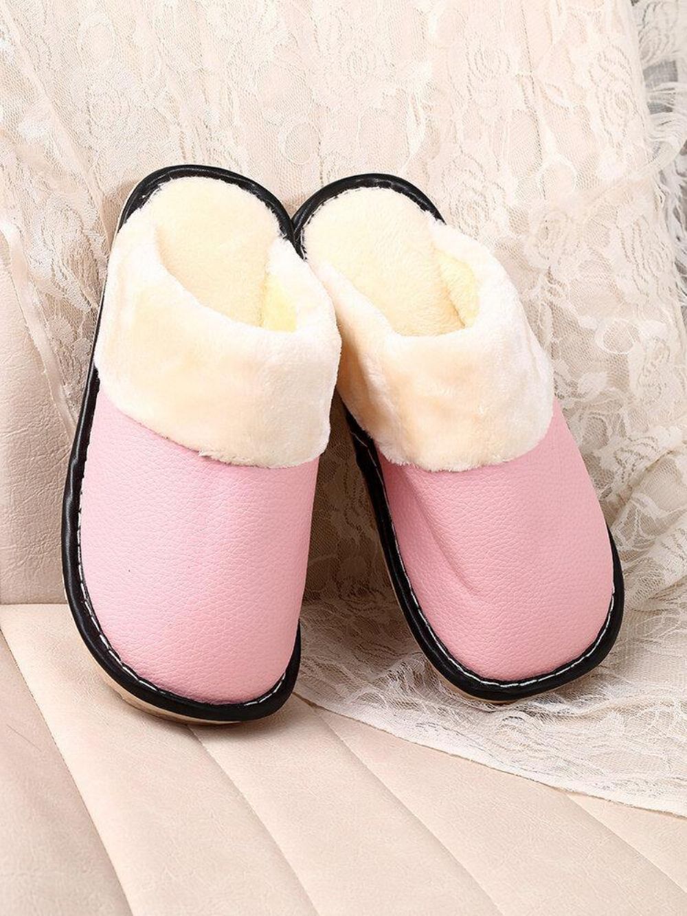 Dames Warme Voering Waterdichte Antislip Backless Winter Indoor Slippers