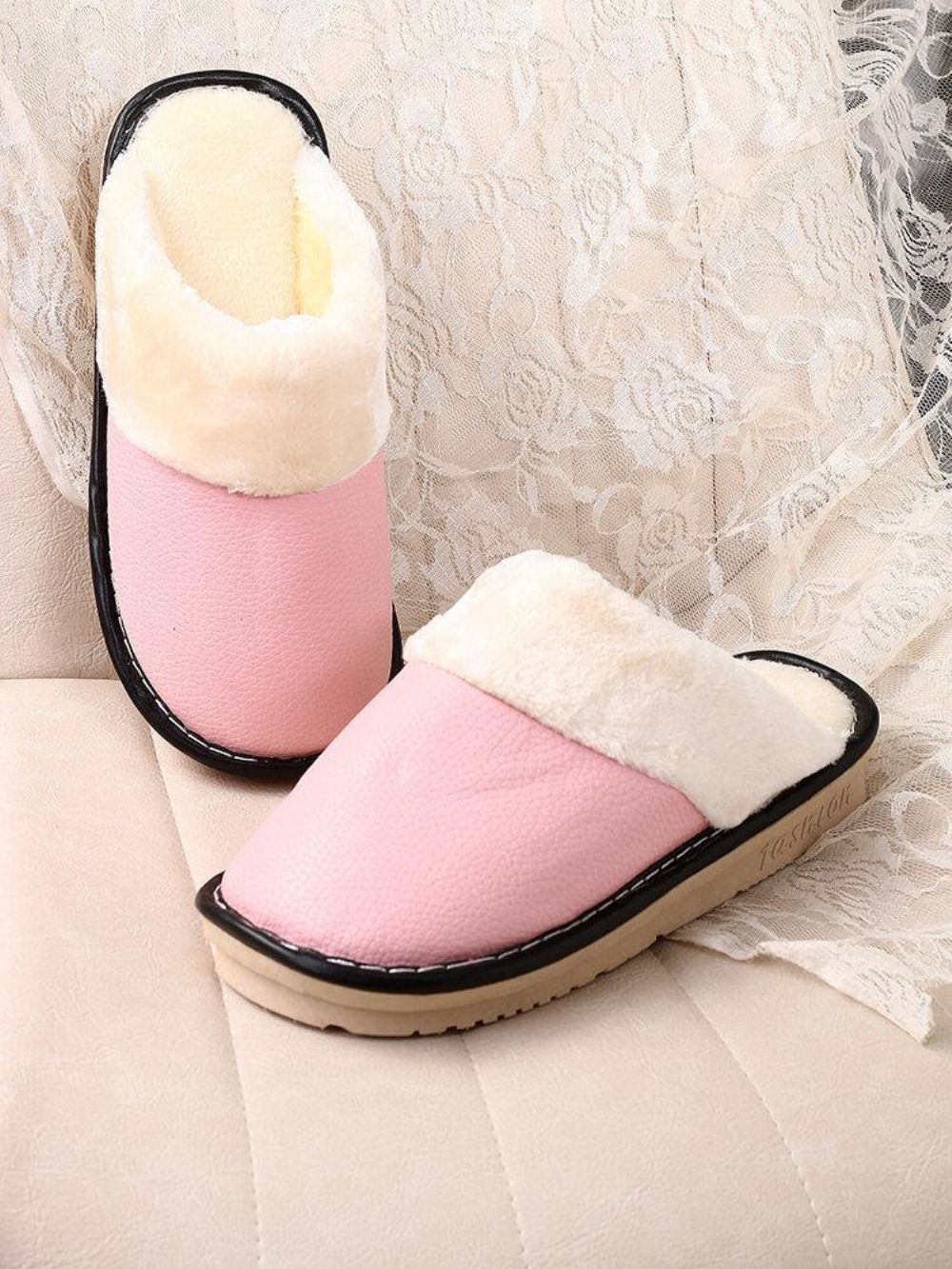 Dames Warme Voering Waterdichte Antislip Backless Winter Indoor Slippers