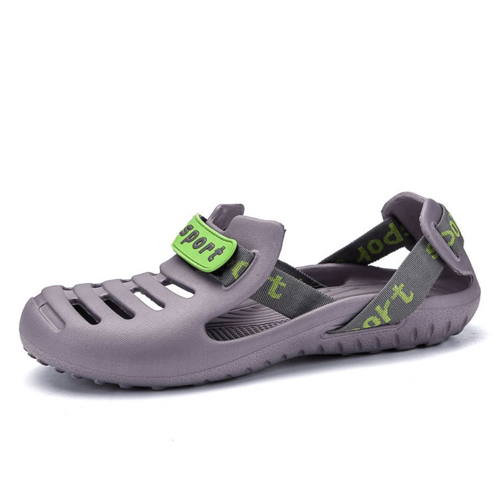 Heren Ademend Antislip Uitgehold Waterdicht Gesloten Teen Casual Strandslippers