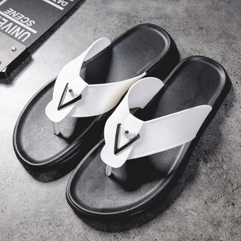 Heren Ademende Antislip Comfortabele Geknipte Slippers Casual Strandslippers