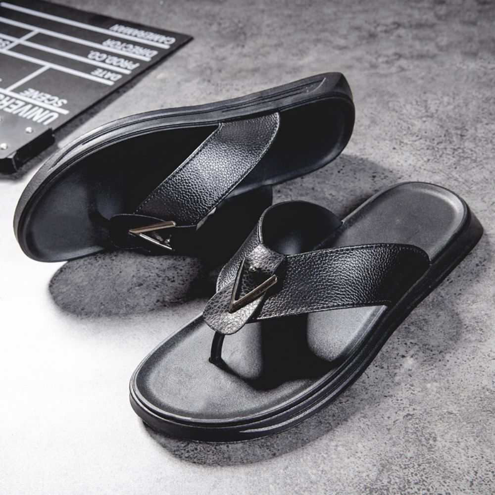 Heren Ademende Antislip Comfortabele Geknipte Slippers Casual Strandslippers