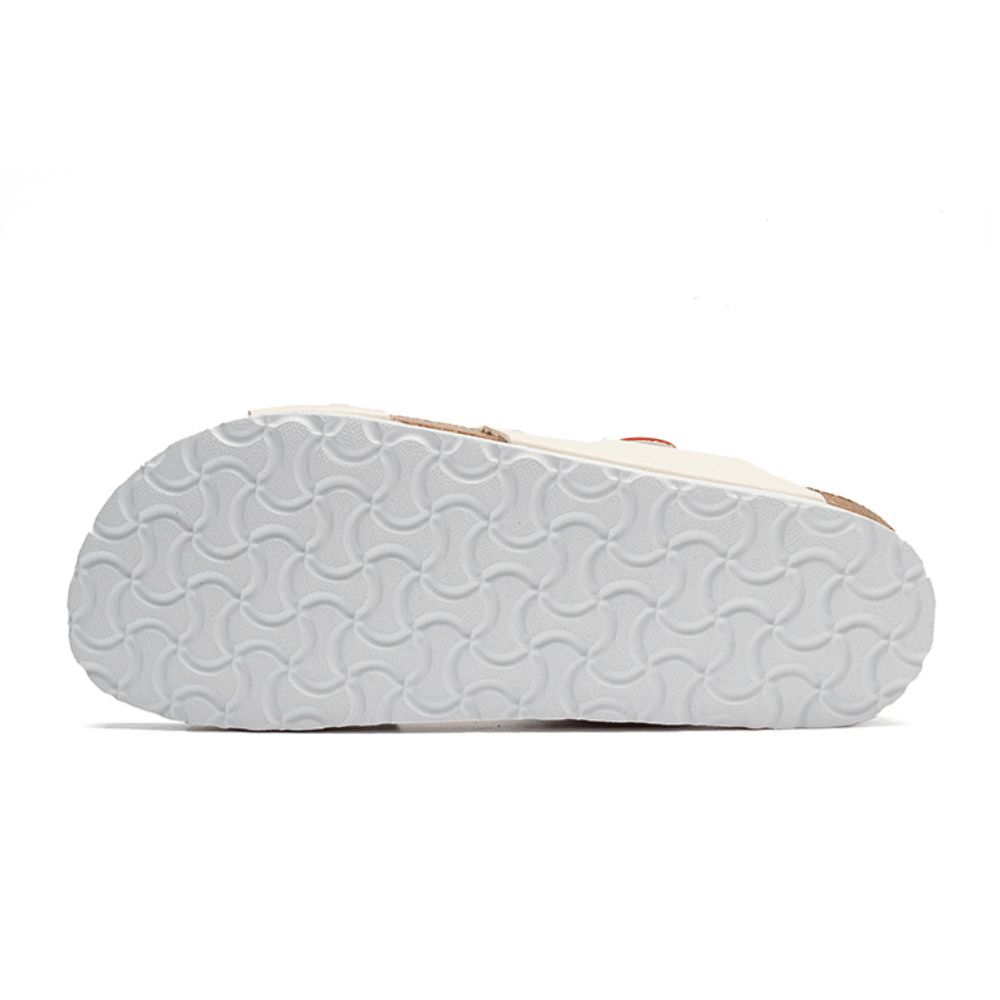 Heren Ademende Antislip Cork Bodem Geopend Strand Casual Slide Slipper