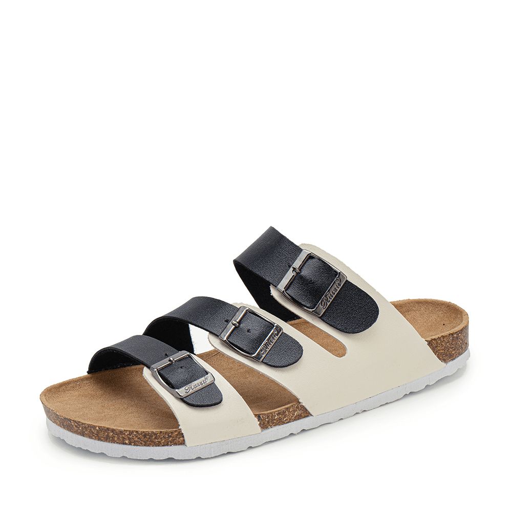 Heren Ademende Antislip Cork Bodem Geopend Strand Casual Slide Slipper