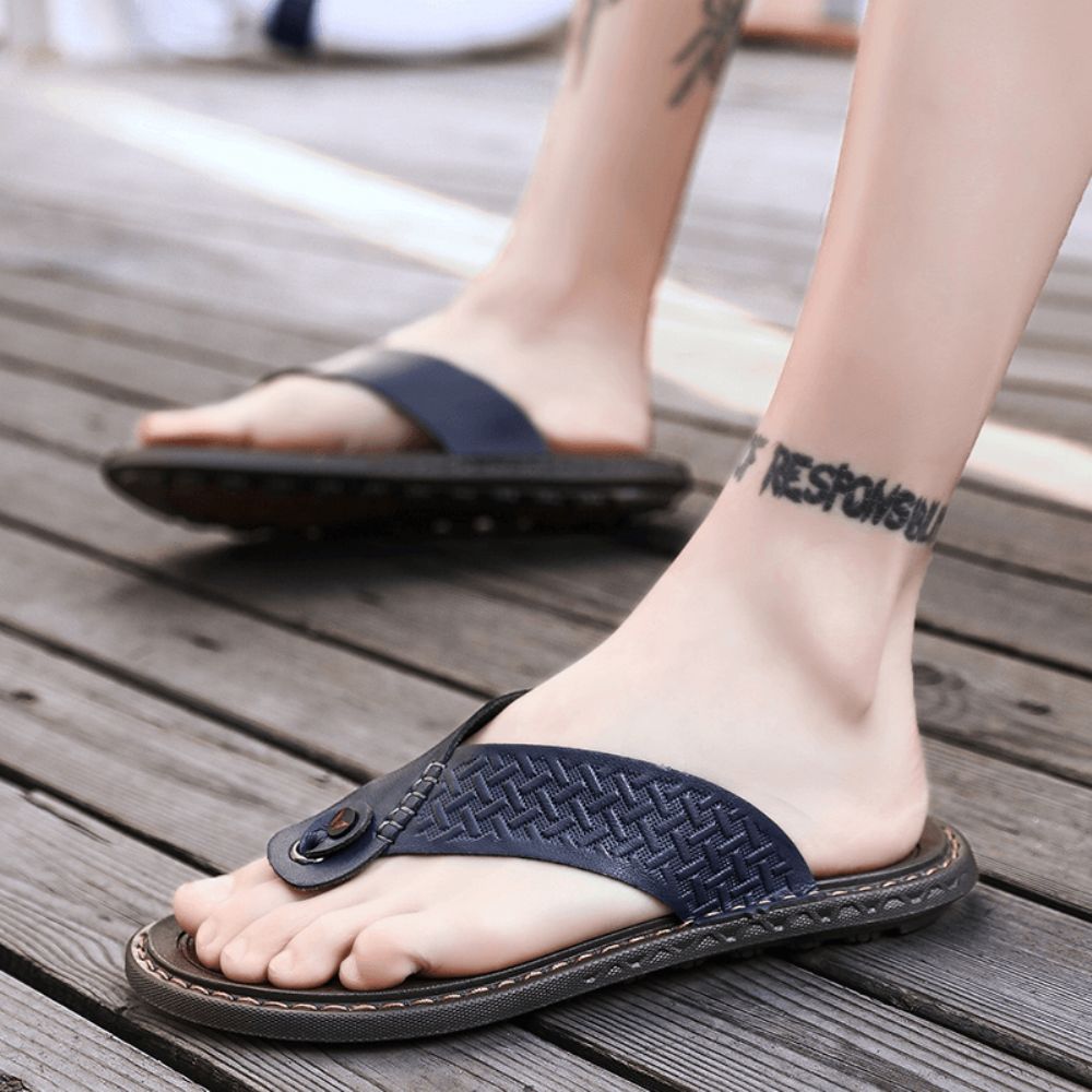 Heren Flip Flop Retro Casual Soft Home Slippers