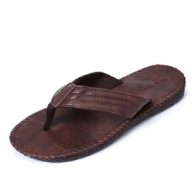 Heren Koeienhuid Ademend Antislip Cliped Teenslippers Casual Strandslippers