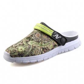 Heren Slipper Schoenen Ademende Bloem Strand Outdoor Sandalen