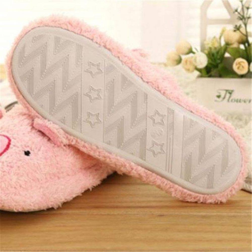 Nieuwe Winter Lover Cartoon Varken Warm Houden Pluche Katoen Thuis Indoor Mooie Slipper