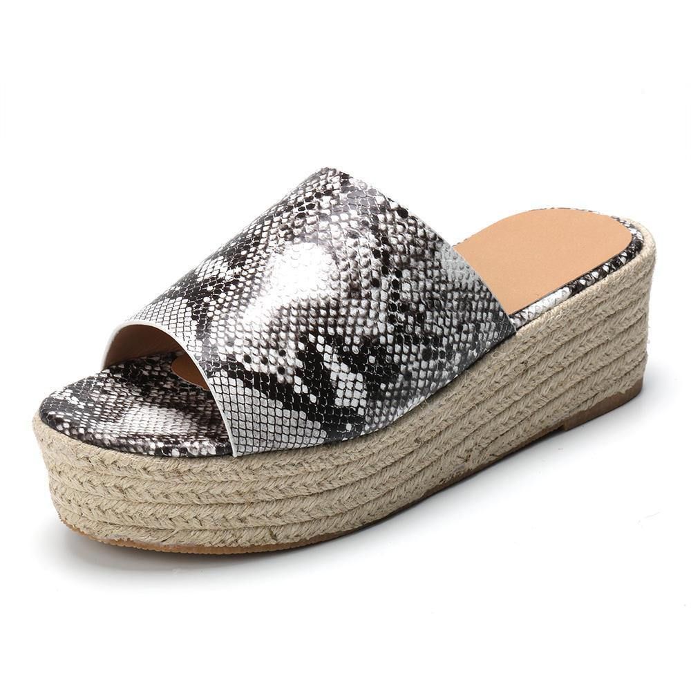 Serpentine Zachte Comfortabele Comfortabele Slippers Met Ronde Neus