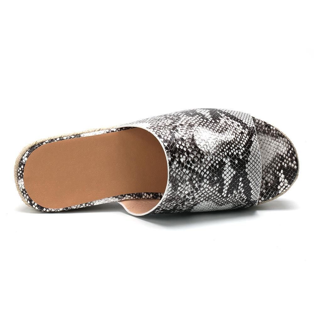 Serpentine Zachte Comfortabele Comfortabele Slippers Met Ronde Neus