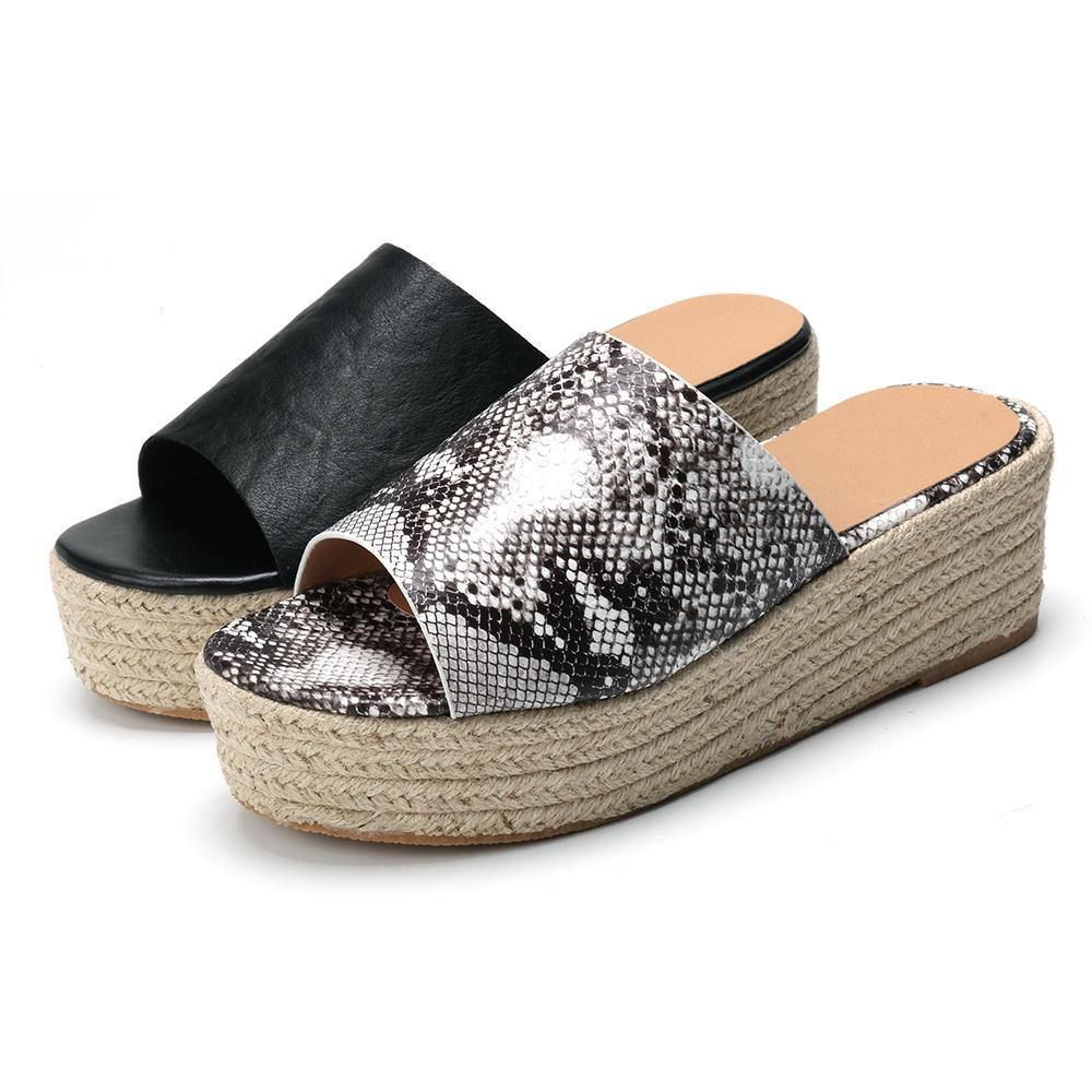 Serpentine Zachte Comfortabele Comfortabele Slippers Met Ronde Neus