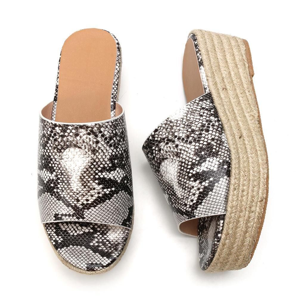 Serpentine Zachte Comfortabele Comfortabele Slippers Met Ronde Neus