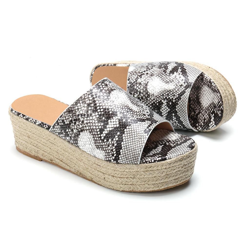 Serpentine Zachte Comfortabele Comfortabele Slippers Met Ronde Neus