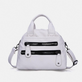 Dames Multi-Pocket Handtassen Waterdichte Crossbody Leren Tas