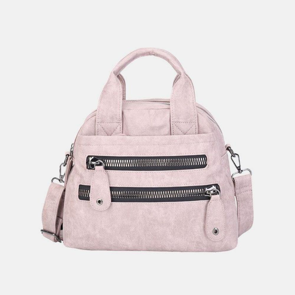 Dames Multi-Pocket Handtassen Waterdichte Crossbody Leren Tas