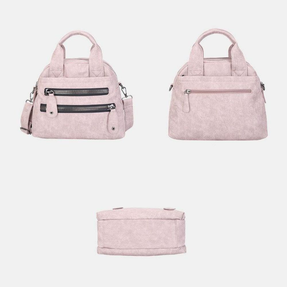 Dames Multi-Pocket Handtassen Waterdichte Crossbody Leren Tas