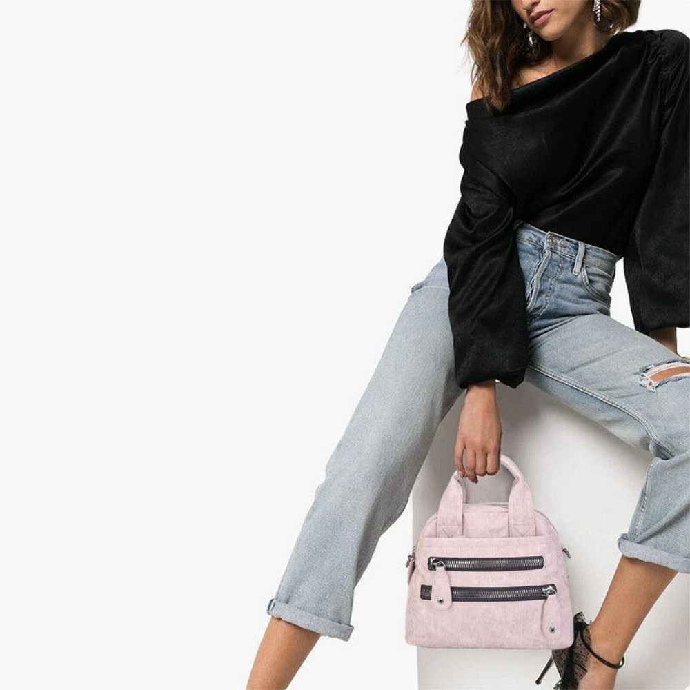 Dames Multi-Pocket Handtassen Waterdichte Crossbody Leren Tas