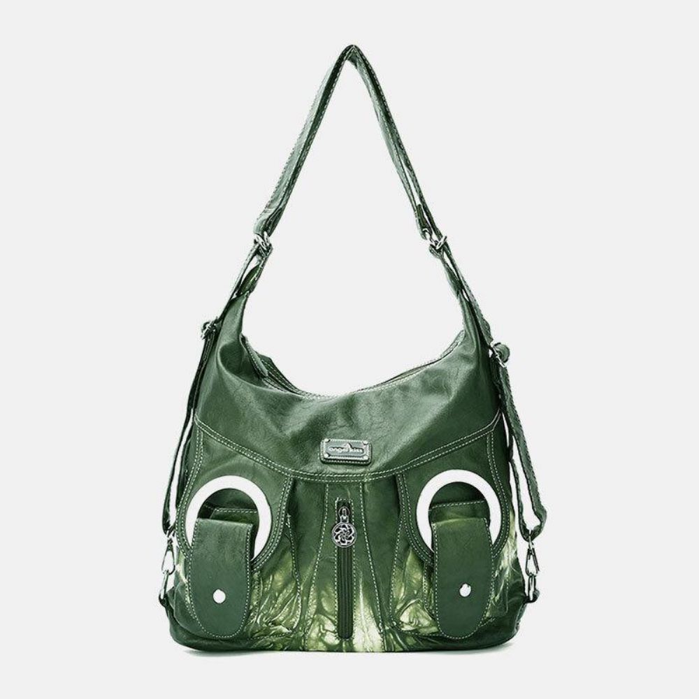 Dames Tie Dye Multi-Carry Waterdichte Grote Capaciteit Crossbody Tas Schoudertas Handtas Rugzak