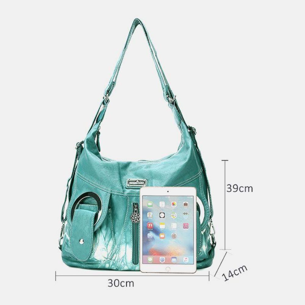 Dames Tie Dye Multi-Carry Waterdichte Grote Capaciteit Crossbody Tas Schoudertas Handtas Rugzak