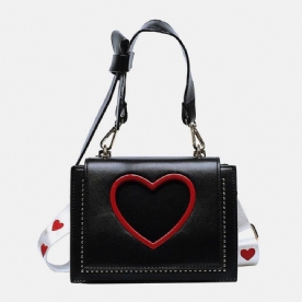 Vrouwen Valentijnsdag Hol Liefde Geborduurde Crossbody Tas Schoudertas Handtas