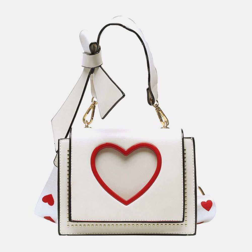 Vrouwen Valentijnsdag Hol Liefde Geborduurde Crossbody Tas Schoudertas Handtas