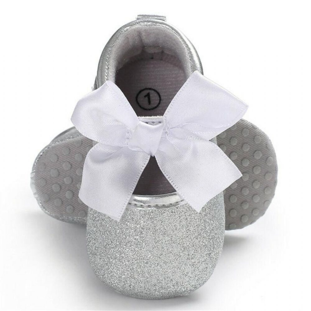 Babyschoenen Met Veters Glitterstrik Meisjes