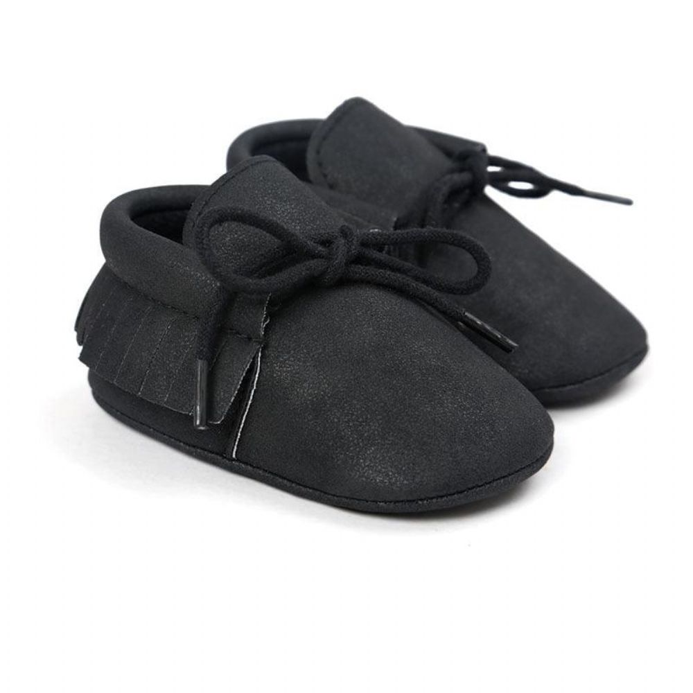 Leren Mocassins In Effen Kleur Baby'S