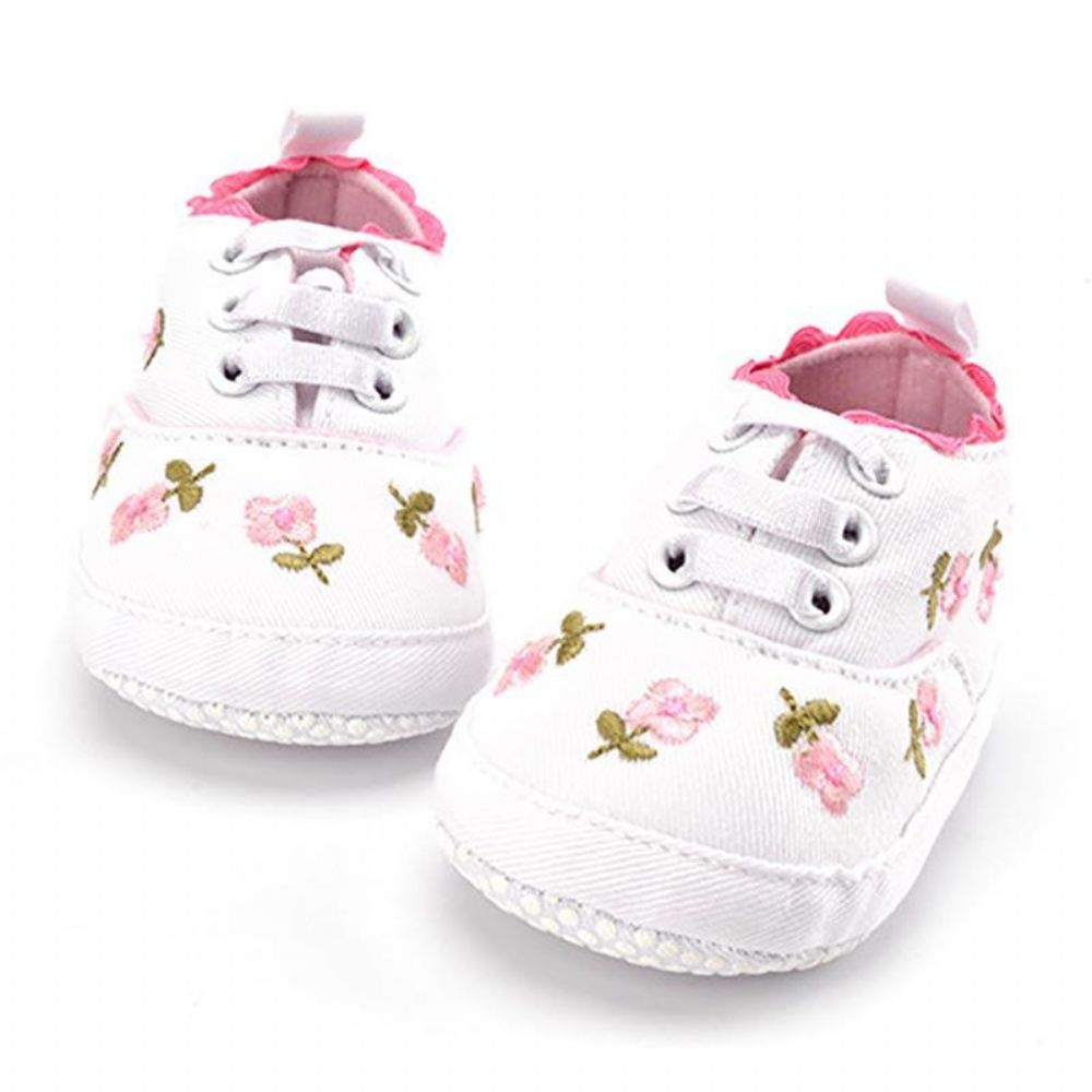 Meisjes Schattige Bloemen Katoenen Sneakers