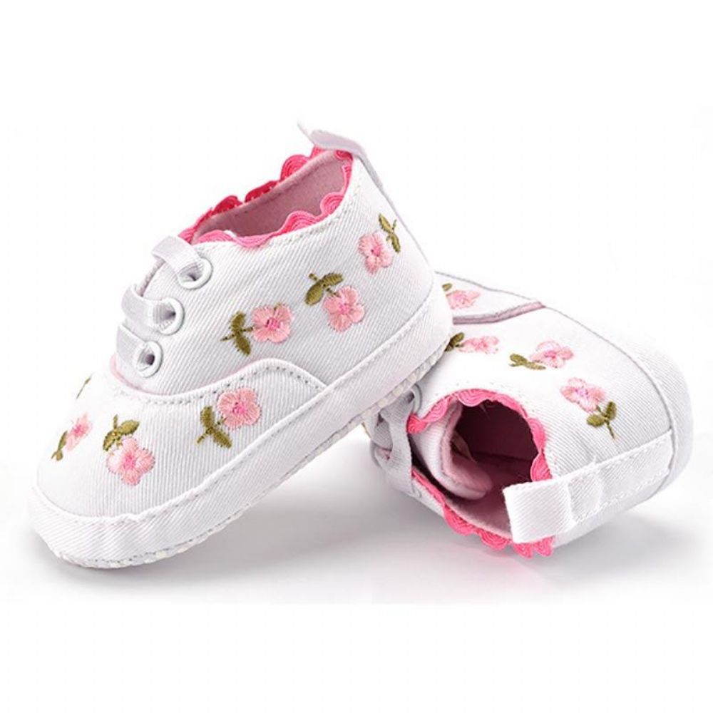 Meisjes Schattige Bloemen Katoenen Sneakers