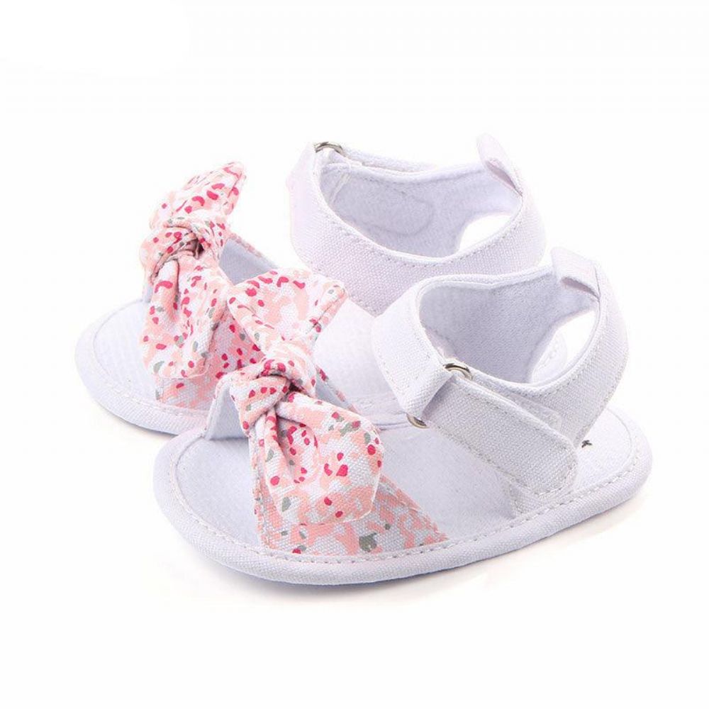 Sandalen Met Strik Knoop Mooie Babymeisjes