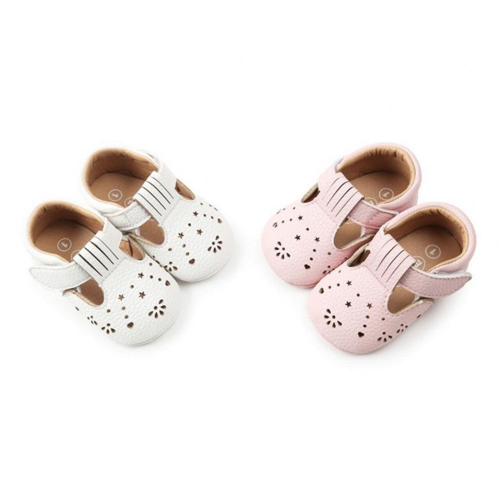 Schoenen Babymeisjes In Wit Roze