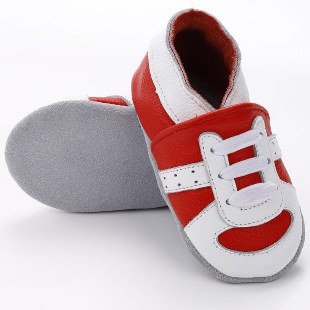 Skid-Proof Baby'S Zachte Echt Lederen Schoenen