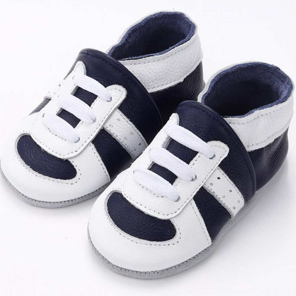 Skid-Proof Baby'S Zachte Echt Lederen Schoenen