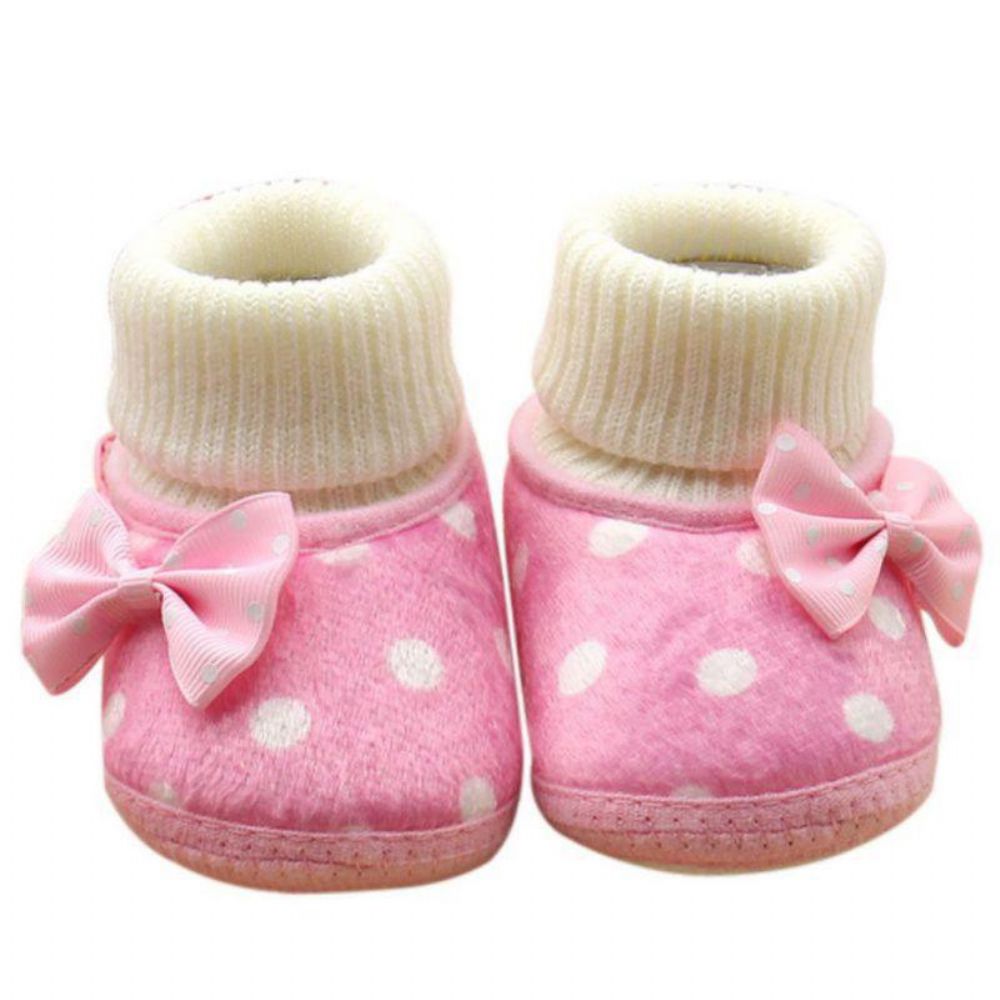 Zachte Antislipschoenen Baby'S Met Strik