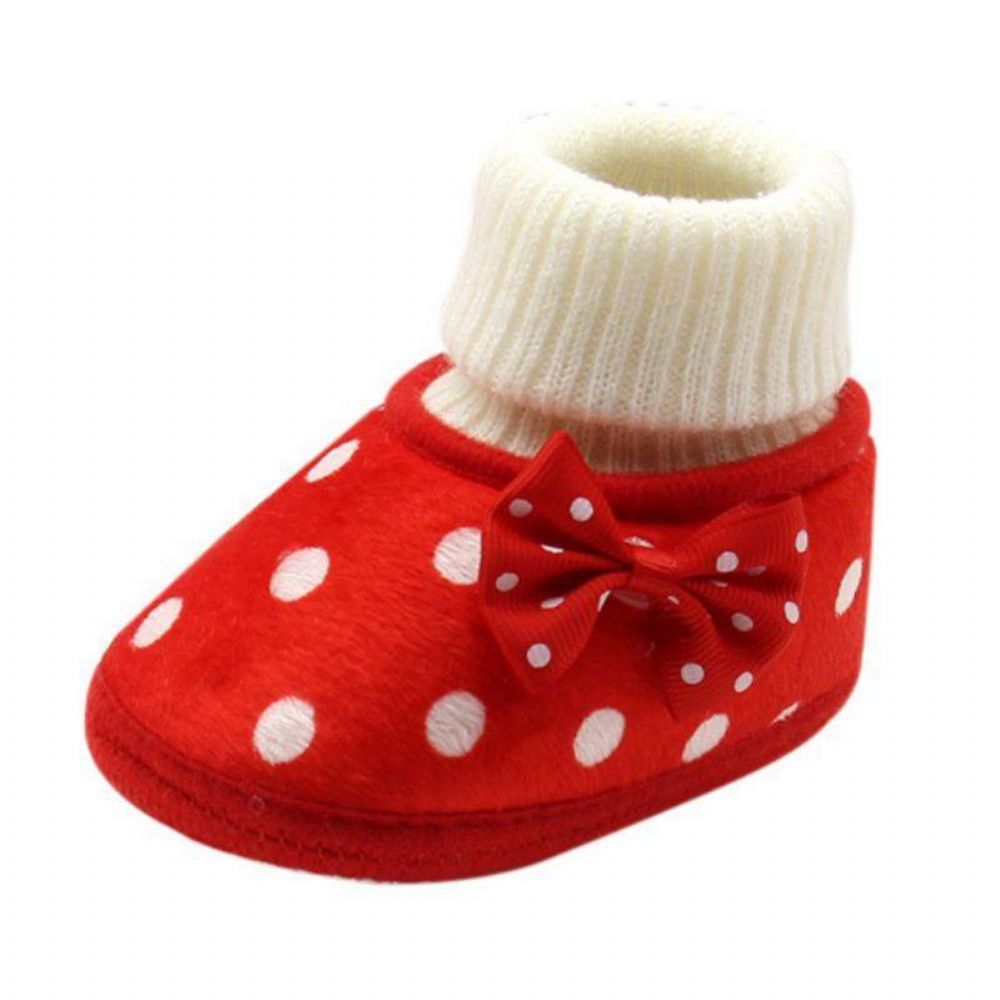 Zachte Antislipschoenen Baby'S Met Strik