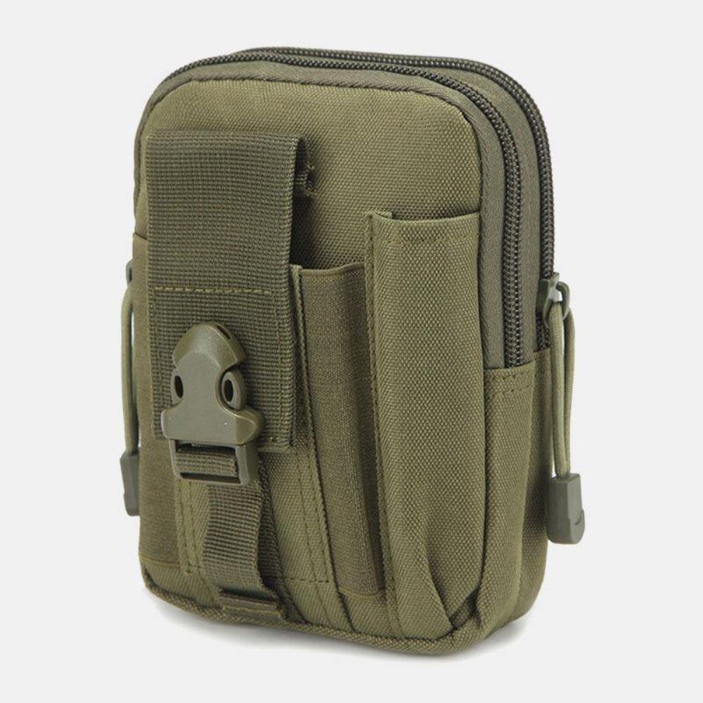 Mannen Camoufleert Grote Capaciteit Waterdichte 6 Inch Telefoontas Outdoor Sport Heuptas Tactische Tas