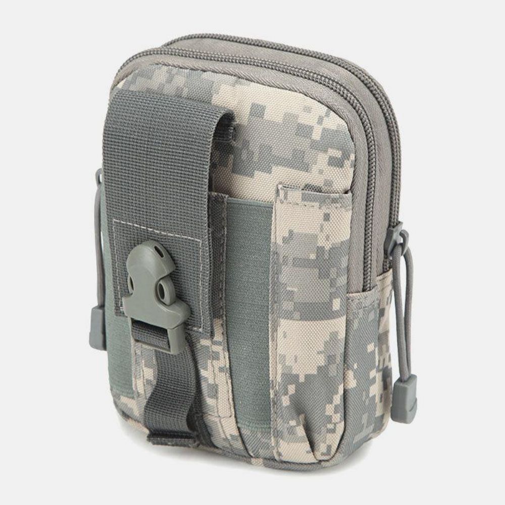 Mannen Camoufleert Grote Capaciteit Waterdichte 6 Inch Telefoontas Outdoor Sport Heuptas Tactische Tas