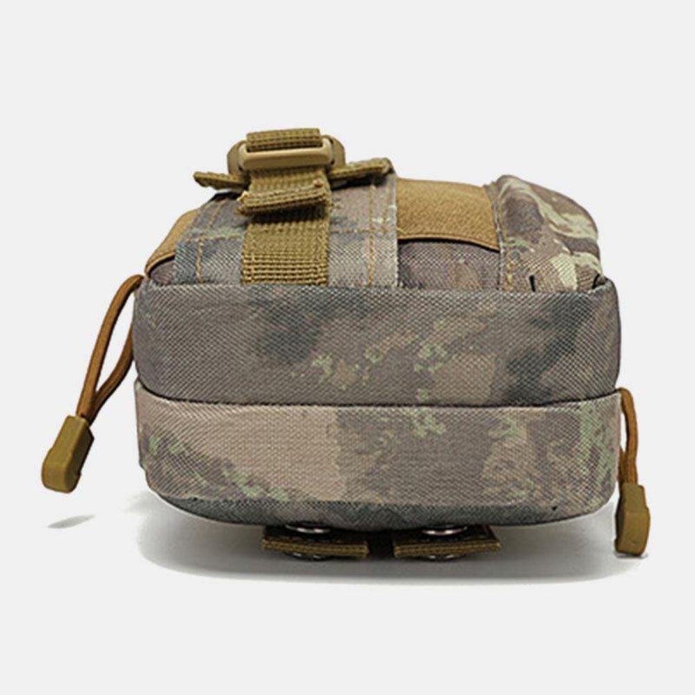 Mannen Camoufleert Grote Capaciteit Waterdichte 6 Inch Telefoontas Outdoor Sport Heuptas Tactische Tas