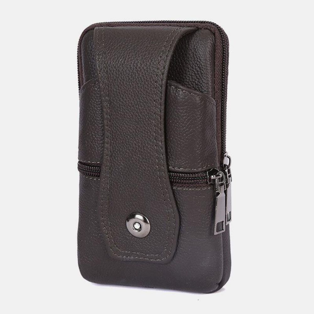 Mannen Duurzaam Flap Magnetische Knop Ontwerp Heuptas Ademend Smaakloos Heuptas 6.5 Inch Telefoon Tas Crossbody Tassen Met Schouderriem