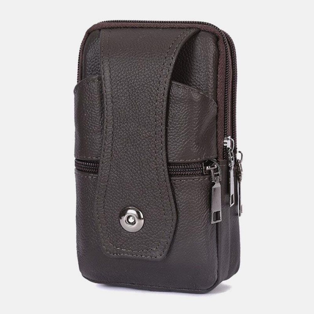 Mannen Duurzaam Flap Magnetische Knop Ontwerp Heuptas Ademend Smaakloos Heuptas 6.5 Inch Telefoon Tas Crossbody Tassen Met Schouderriem