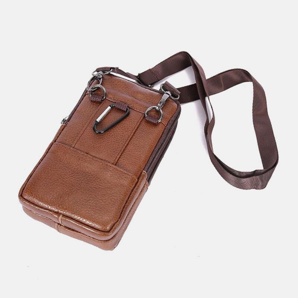 Mannen Duurzaam Flap Magnetische Knop Ontwerp Heuptas Ademend Smaakloos Heuptas 6.5 Inch Telefoon Tas Crossbody Tassen Met Schouderriem