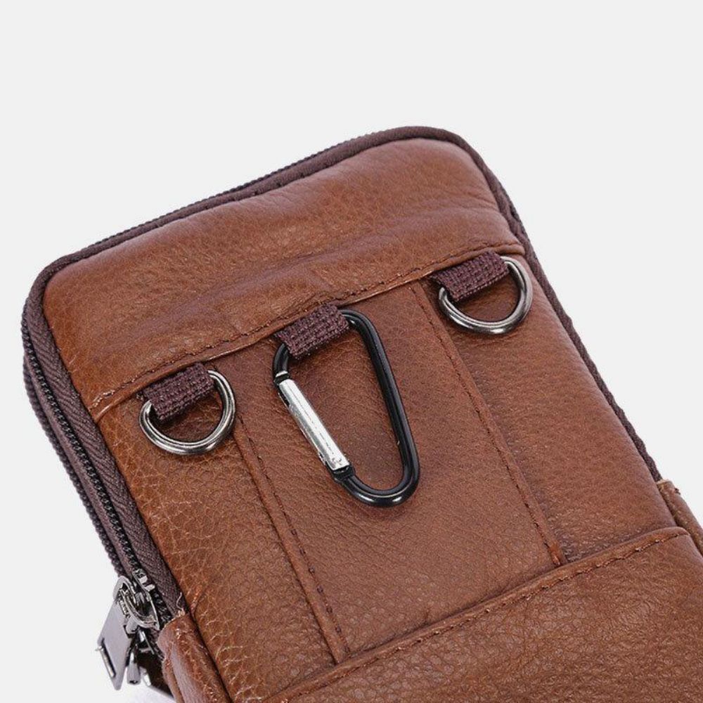 Mannen Duurzaam Flap Magnetische Knop Ontwerp Heuptas Ademend Smaakloos Heuptas 6.5 Inch Telefoon Tas Crossbody Tassen Met Schouderriem