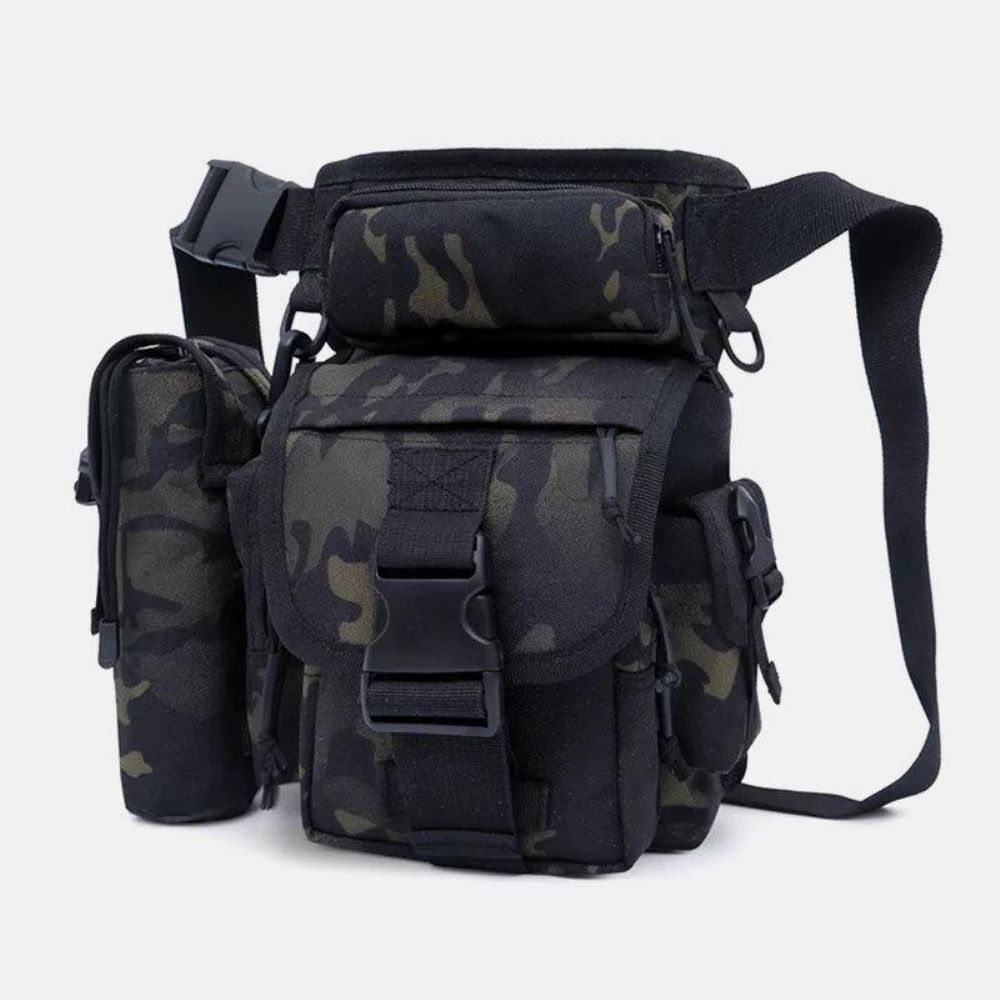 Mannen Nylon Camouflage Tactisch Rijden Vissen Outdoor Tool Apparatuur Opbergtas Beentas Heuptas