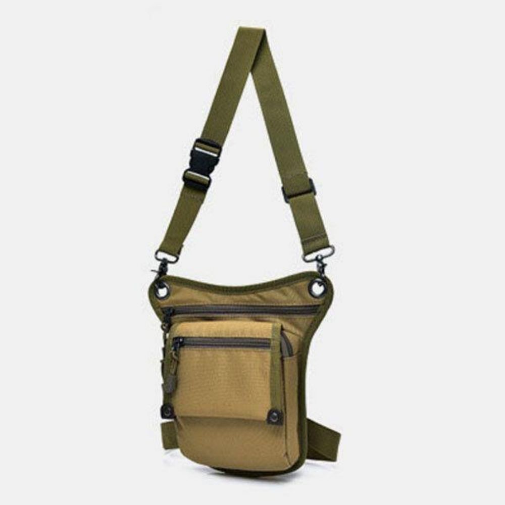 Mannen Nylon Camouflage Tactische Outdoor Sport Multifunctionele Waterdichte Heuptas Beenzak Schoudertas Paardrijden