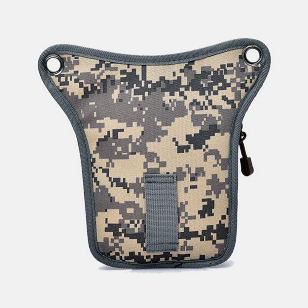 Mannen Nylon Camouflage Tactische Outdoor Sport Multifunctionele Waterdichte Heuptas Beenzak Schoudertas Paardrijden