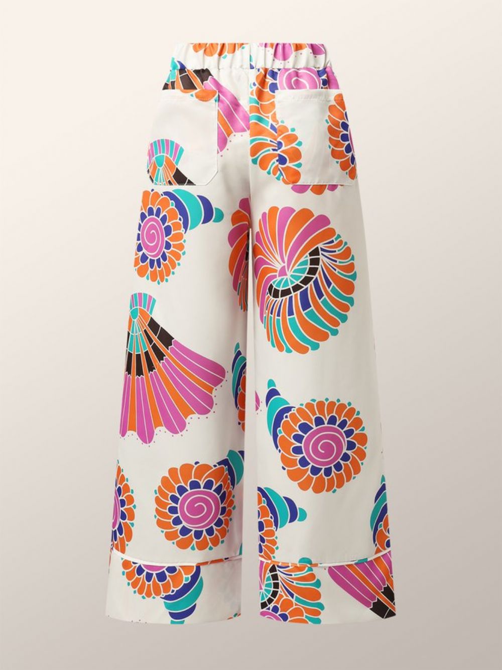 Broek Met Wijde Pijpen Bloemenprint