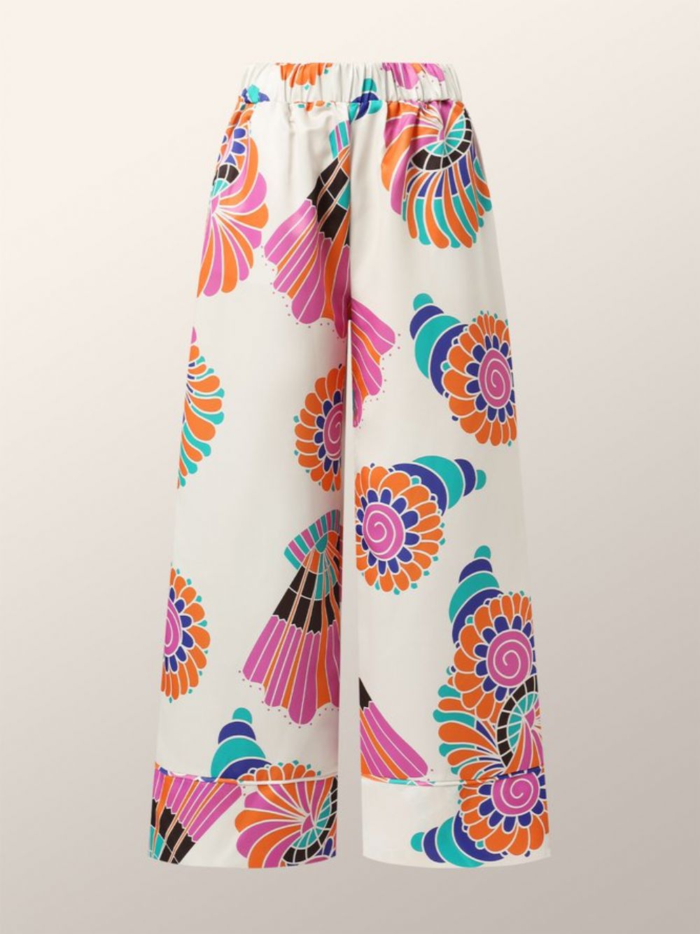 Broek Met Wijde Pijpen Bloemenprint