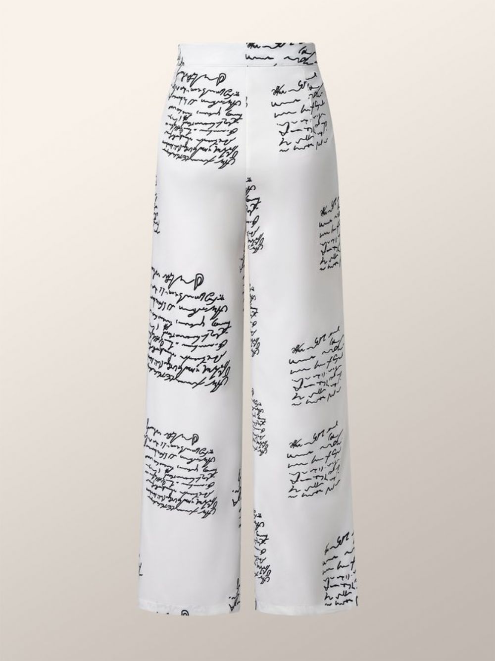 Dagelijkse Hoge Taille Tekst Letters Urban Mode Broek