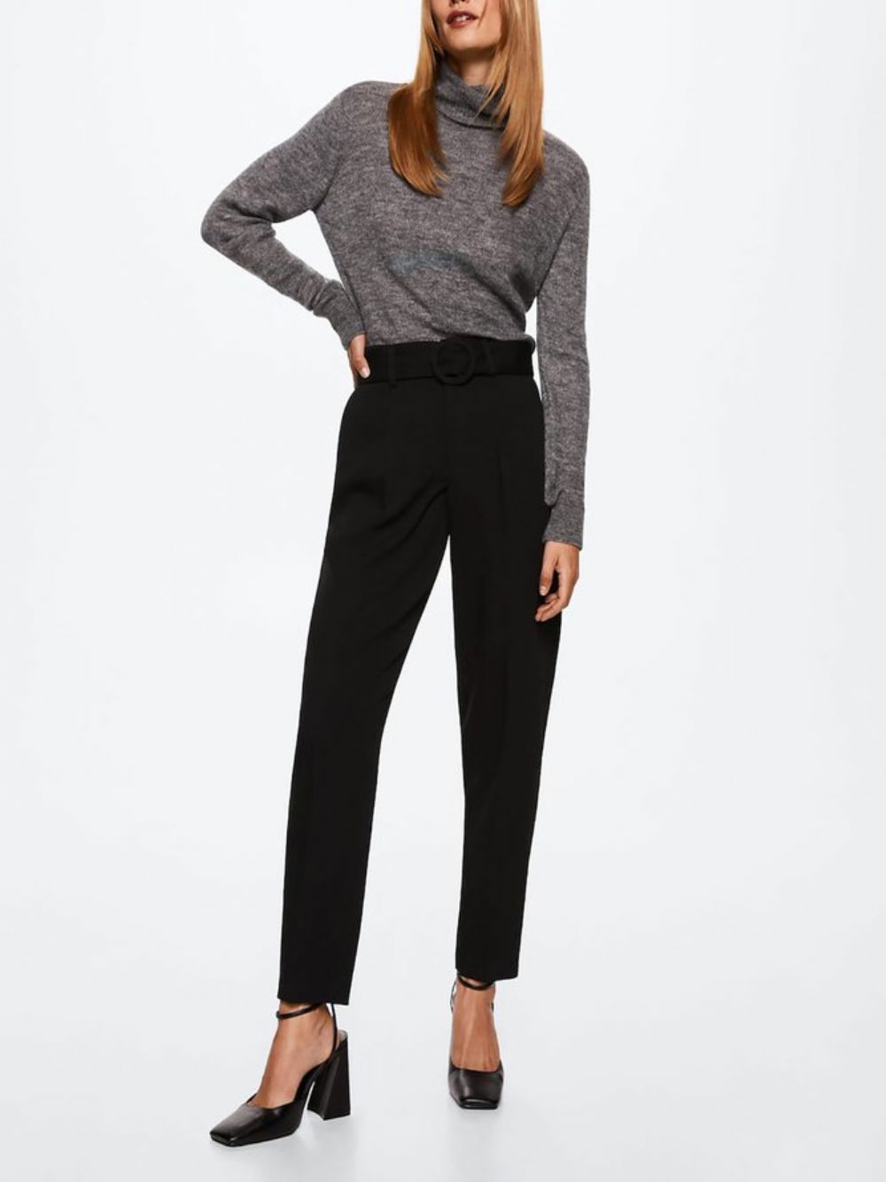 Effen Regular Fit Modieuze Broek