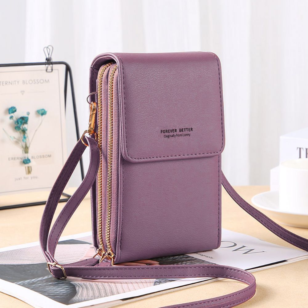 Dames 6.5 Inch Touchscreen Tas Rfid Clutch Bag Kaarttas Grote Capaciteit Multi-Pocket Crossbody Telefoontas