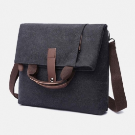 Heren Canvas Anti-Diefstal Waterbestendig Vintage Messenger Bag Schoudertas Crossbody Bag Handtas